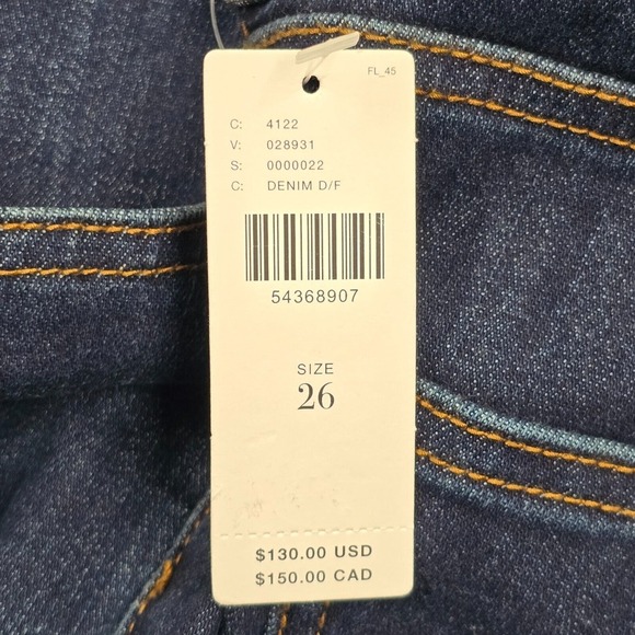 Pilcro Jeans Womens 26 Blue High Rise Denim Legging Skinny Anthropologie - Picture 8 of 16